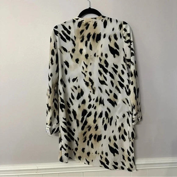 Chico’s Women’s Long Sleeve V-Neck Cheetah Print Tunic Size 0, S/4 GUC - Picture 8 of 8